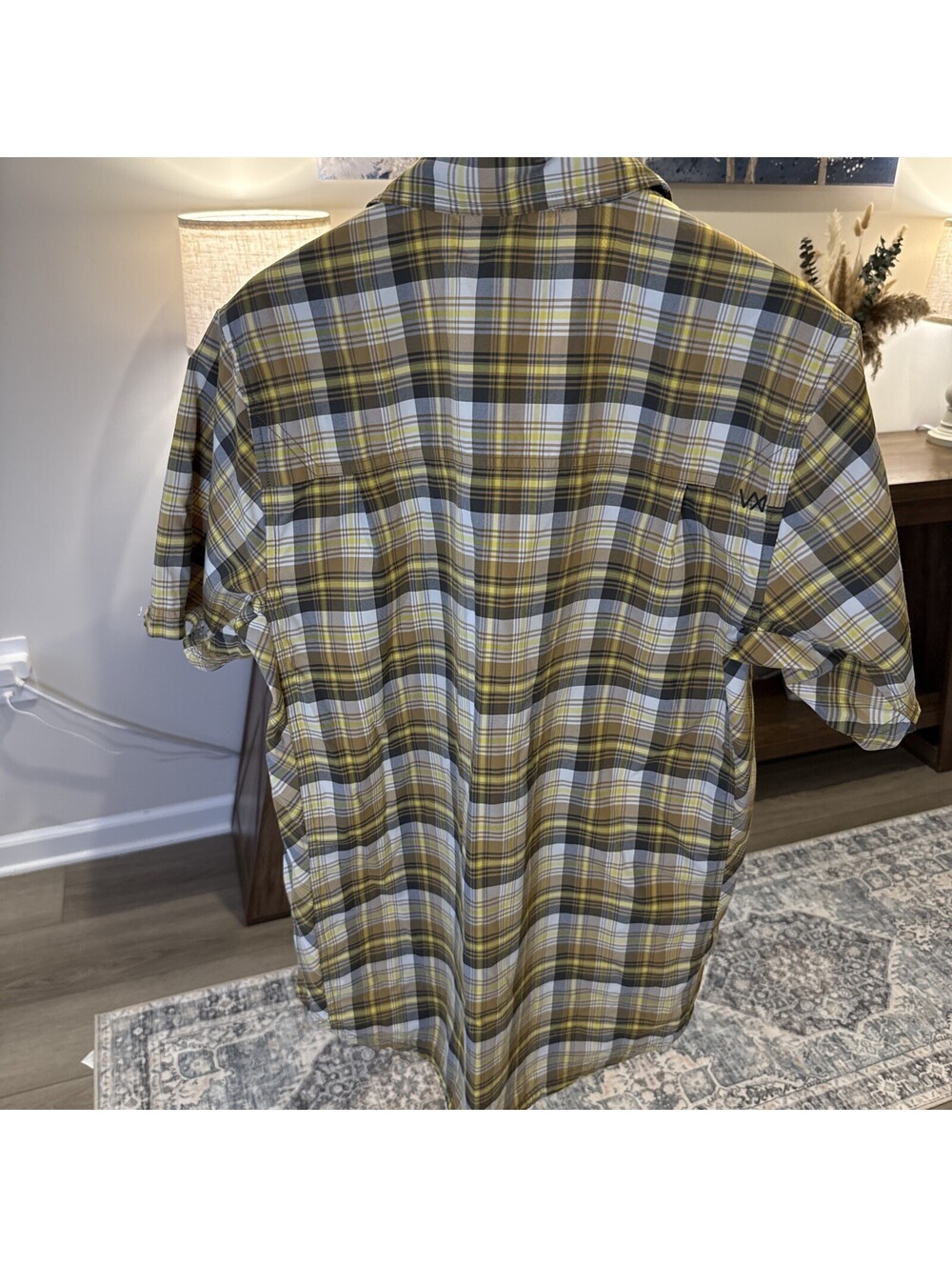 5.11 Tactical Short Sleeve Snap Shirt Yellow Size Small - Picture 5 of 8